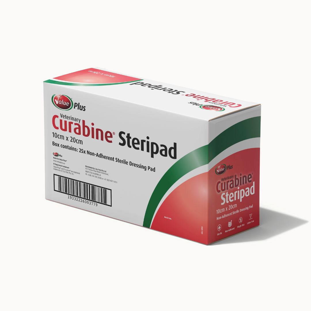 Veterinary Curabine Steripad- non-adherent sterile dressing pad